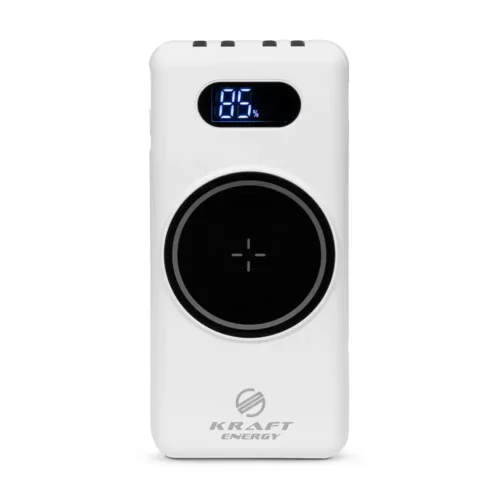 poverbank-10000mah-power-bank-kraft-kpb-1110w-white-bezdrotova-zariadka Повербанк 10000mAh Power Bank Kraft KPB-1110W White бездротова зарядка