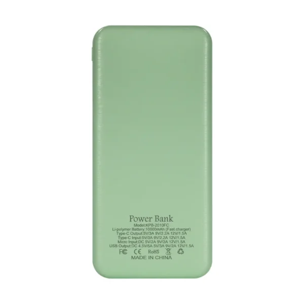 poverbank-10000mah-power-bank-kraft-kpb-2010fc-green-22-5w-qc3-02 Повербанк 10000mAh Power Bank Kraft KPB-2010FC Green 22.5W QC3.0