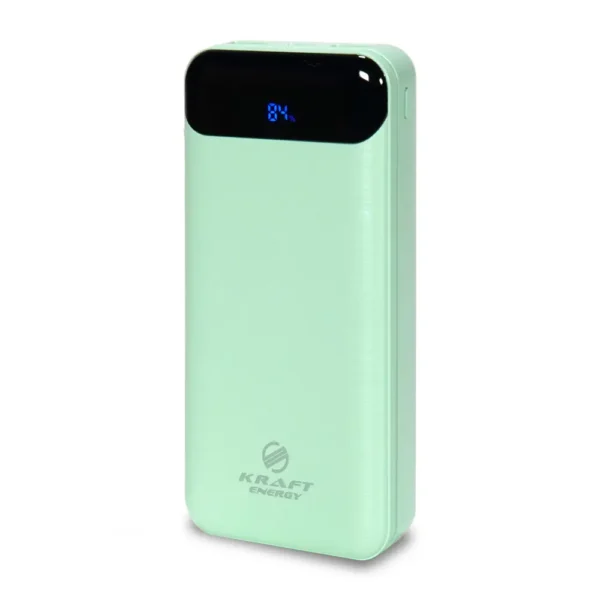 poverbank-20000mah-power-bank-kraft-kpb-2020fc-green-22-5w-qc3-01 Повербанк 20000mAh Power Bank Kraft KPB-2020FC Green 22.5W QC3.0