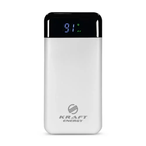 poverbank-20000mah-power-bank-kraft-kpb-2120fcl-white-22-5w-qc3-0-led-likhtar Повербанк 20000mAh Power Bank Kraft KPB-2120FCL White 22.5W QC3.0 LED-ліхтар