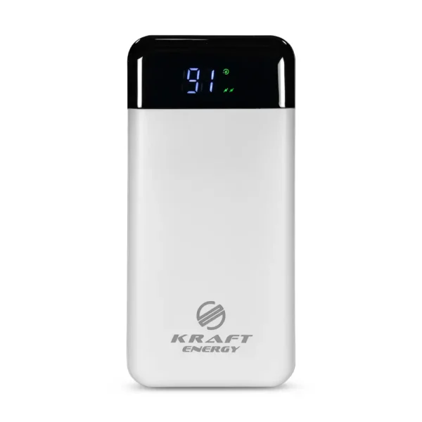 poverbank-20000mah-power-bank-kraft-kpb-2120fcl-white-22-5w-qc3-0-led-likhtar Повербанк 20000mAh Power Bank Kraft KPB-2120FCL White 22.5W QC3.0 LED-ліхтар