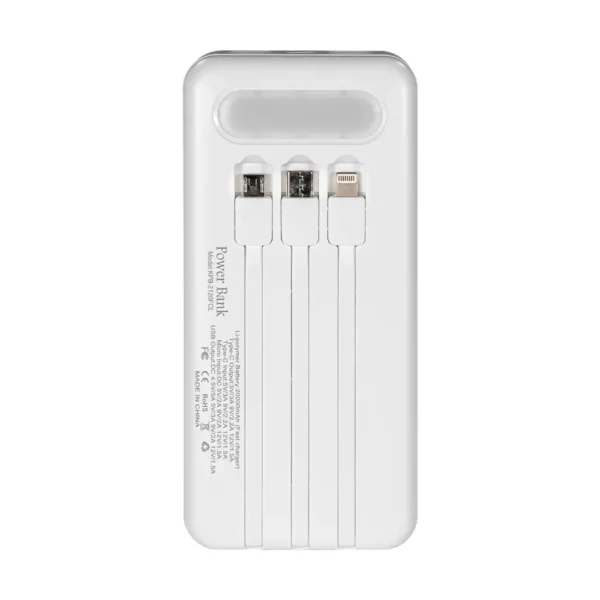 poverbank-20000mah-power-bank-kraft-kpb-2120fcl-white-22-5w-qc3-0-led-likhtar3 Повербанк 20000mAh Power Bank Kraft KPB-2120FCL White 22.5W QC3.0 LED-ліхтар