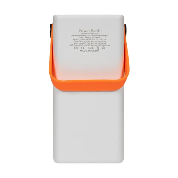 poverbank-70000mah-power-bank-kraft-kpb-2470fcl-white-22-5w-qc3-0-led-likhtar3 Повербанк 70000mAh Power Bank Kraft KPB-2470FCL White 22.5W QC3.0 LED-ліхтар