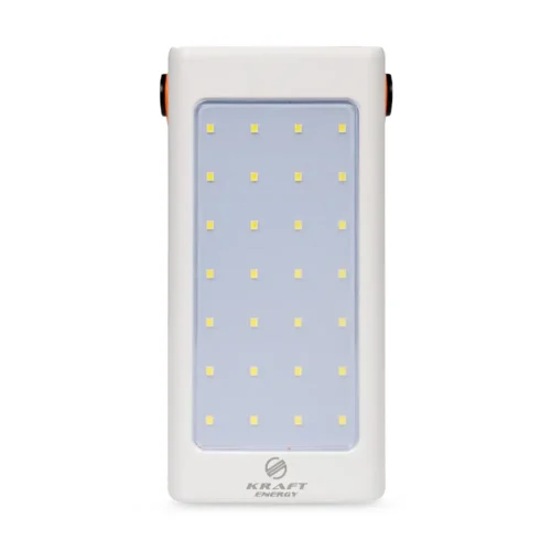 poverbank-90000mah-power-bank-kraft-kpb-2490fcl-white-22-5w-qc3-0-led-likhtar Повербанк 90000mAh Power Bank Kraft KPB-2490FCL White 22.5W QC3.0 LED-ліхтар