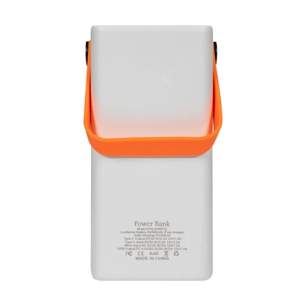 poverbank-90000mah-power-bank-kraft-kpb-2490fcl-white-22-5w-qc3-0-led-likhtar3 Повербанк 90000mAh Power Bank Kraft KPB-2490FCL White 22.5W QC3.0 LED-ліхтар