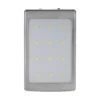 Повербанк з сонячною панеллю 10000mAh Power Bank Kraft KPB-1012SL Silver LED-ліхтар