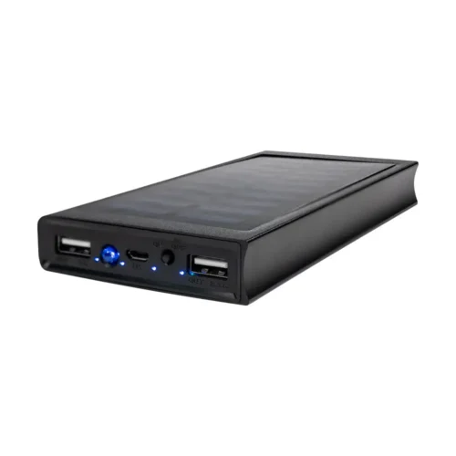 poverbank-z-soniachnoiu-panelliu-20000mah-power-bank-kraft-kpb-1020slim-black-led-likhtar3 Повербанк з сонячною панеллю 20000mAh Power Bank Kraft KPB-1020SLIM Black LED-ліхтар