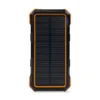 Повербанк з сонячною панеллю 20000mAh Power Bank Kraft KPB-U1830WFCS Orange бездротова зарядка LED-ліхтар