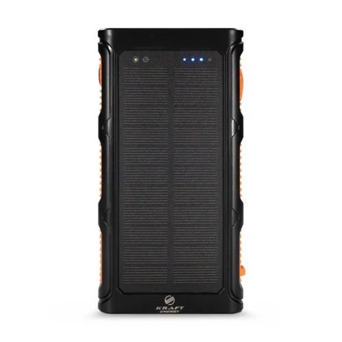 poverbank-z-soniachnoiu-panelliu-30000mah-power-bank-kraft-kpb-u1930hcsl-orange-likhtar-dynamohenerator Повербанк з сонячною панеллю 30000mAh Power Bank Kraft KPB-U1930HCSL Orange ліхтар, динамогенератор