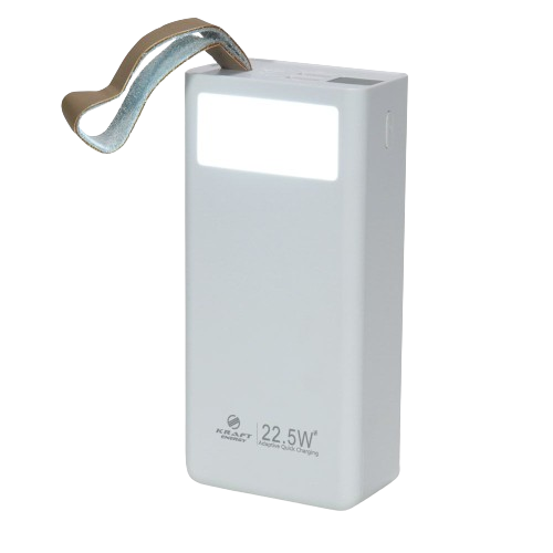power-bank-tpb-2330-30000-mah-white-kraft-removebg-preview Повербанк 20000mAh Power Bank Kraft KPB-2320FCL White 22.5W QC3.0 LED-ліхтар