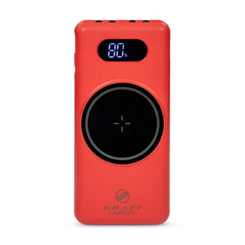 productpoverbank-10000mah-power-bank-kraft-kpb-1110w-red-bezdrotova-zariadka Повербанк 10000mAh Power Bank Kraft KPB-1110W Red бездротова зарядка