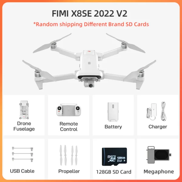 Квадрокоптер FIMI Х8SЕ 2022 V2 Combo with Megaphone (2*battery+1*bag)