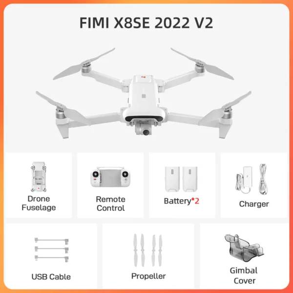 Квадрокоптер FIMI Х8SЕ 2022 V2 Combo with Megaphone (2*battery+1*bag)