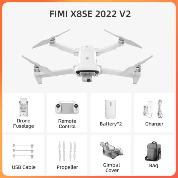 Квадрокоптер FIMI Х8SЕ 2022 V2 Combo with Megaphone (2*battery+1*bag)
