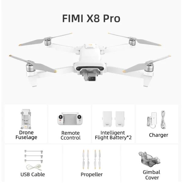 Квадрокоптер FIMI X8Pro with Megaphone (2*Intelligent Flight Вattery+1*bag)