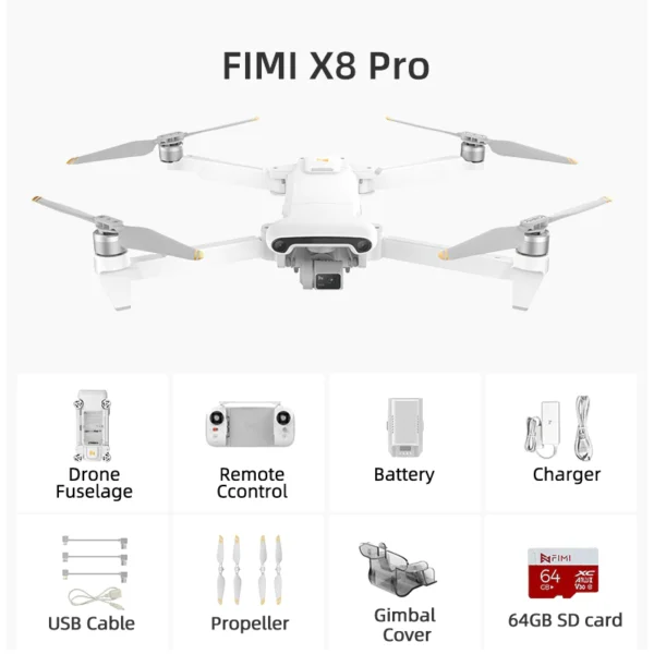 Квадрокоптер FIMI X8Pro with Megaphone (2*Intelligent Flight Вattery+1*bag)