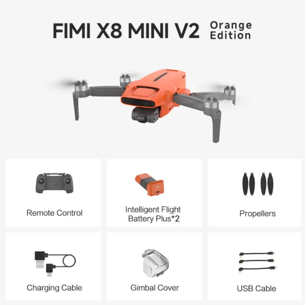 X8MR Квадрокоптер FIMI Х8 MINI V2 Drone (2*Intelligent Flight BatteryPlus+1*bag)