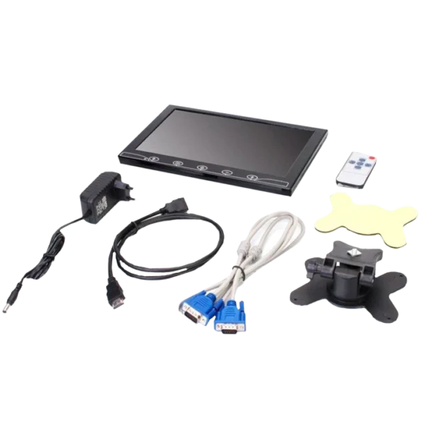 Автомобільний РК-монітор 10.1" (AV + VGA + HDMI + BNC)