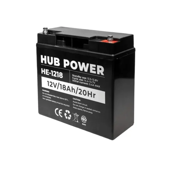 1 Акумулятор 12В 18 Ач для ДБЖ Hub Power HE-1218