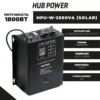 Джерело безперебійного живлення Hub Power HPU-W-2500VA (1800Вт) SOLAR 20A з можливістю підключення сонячних панелей