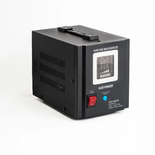 2 Джерело безперебійного живлення Hub Power HPU-800VA (500Вт) 5A/10A