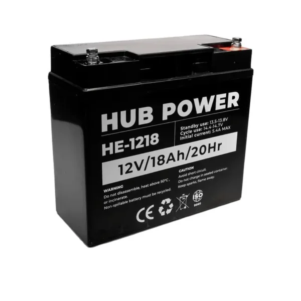 3 Акумулятор 12В 18 Ач для ДБЖ Hub Power HE-1218