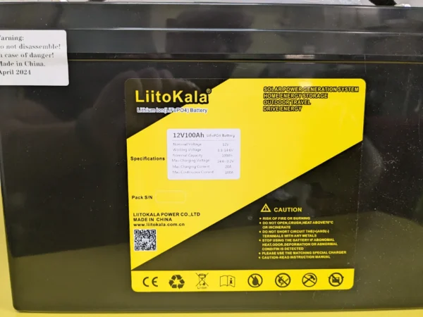 3 Акумулятор LiitoKala LiFePO4 12V100Ah+LCD