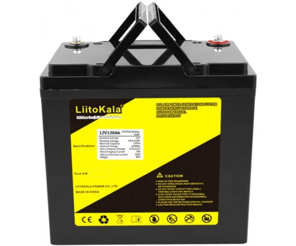 Акумуляторна батарея LiitoKala LiFePO4 12V120Ah, LCD