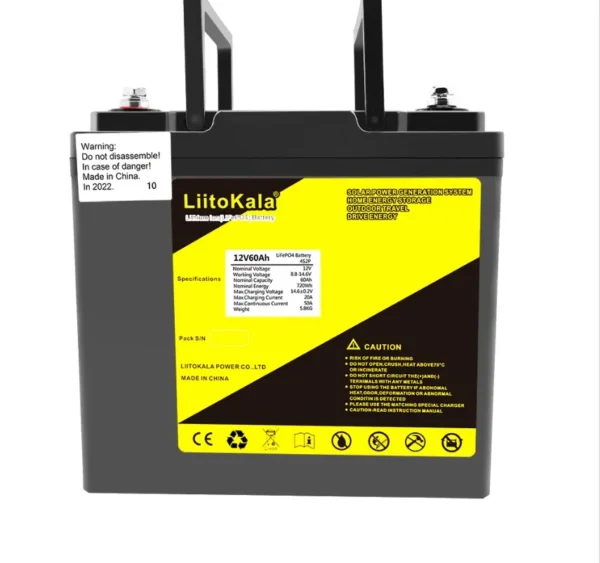 Акумулятор LiitoKala LiFePO4 12V60Ah+LCD