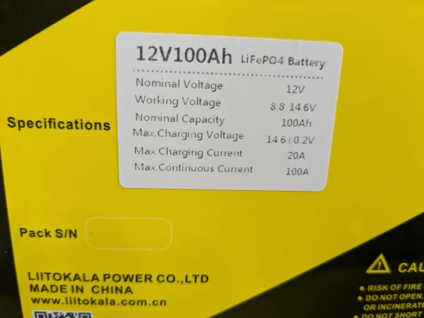 7 Акумулятор LiitoKala LiFePO4 12V100Ah+LCD