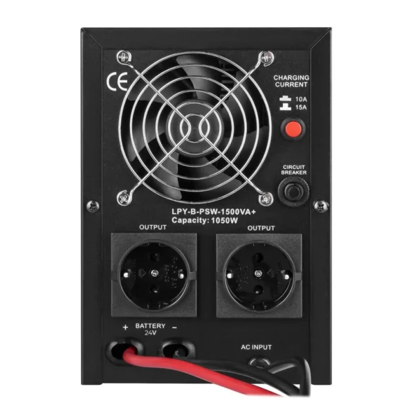 ДБЖ з правильною синусоїдою 24V LPY-B-PSW-1500VA+(1050Вт) 10A/15A