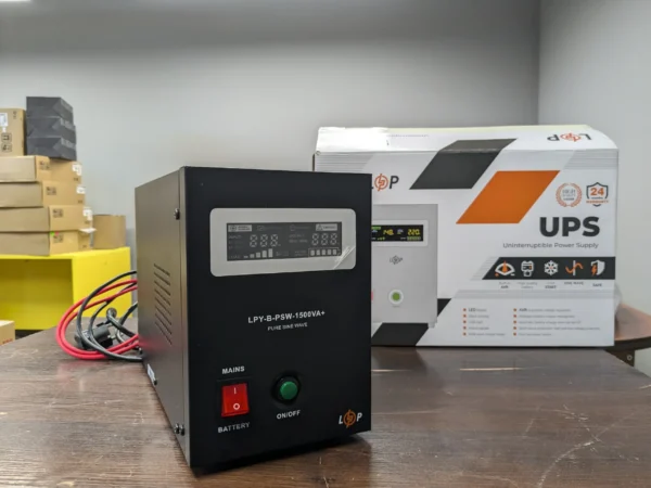 ДБЖ з правильною синусоїдою 24V LPY-B-PSW-1500VA+(1050Вт) 10A/15A