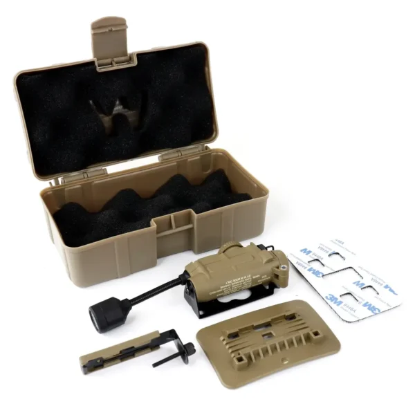 Ліхтар тактичний універсальний на шолом Sidewinder MPLS WADSN 5 LED + IFF -маячок, койот (батарейки в комплект не входять)