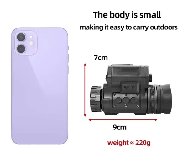 Монокуляр нічного бачення NVG50 2.5k 45° Wi-Fi 940нм (до 600м у темряві)