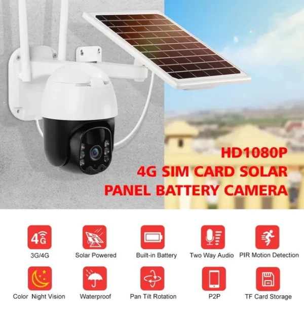 Камера відеоспостереження tp8 v380 pro solar 4Gi with battery (8769)