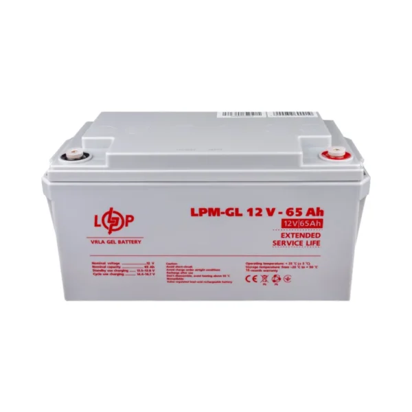 Акумулятор гелевий LPM-GL 12V - 65 Ah