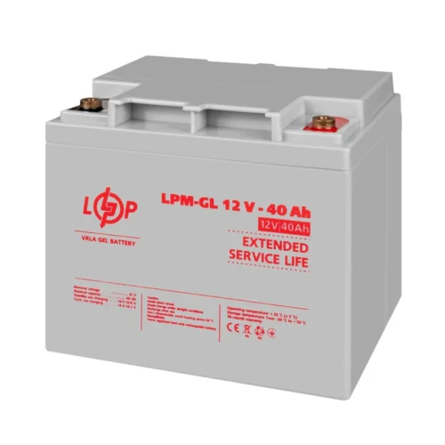3 Акумулятор гелевий LPM-GL 12V - 40 Ah