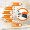 Комплект резервного живлення LP (LogicPower) ДБЖ + літієва (LiFePO4) батарея (UPS В500+ АКБ LiFePO4 410W)