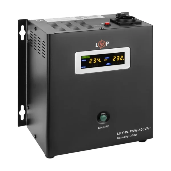 ДБЖ з правильною синусоїдою 12V LPY-W-PSW-500VA+(350Вт)5A/10A