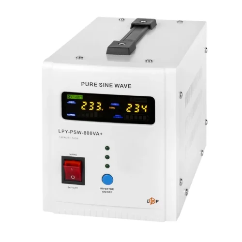 8 ДБЖ з правильною синусоїдою 12V LPY-PSW-800VA+(560Вт)5A/15A