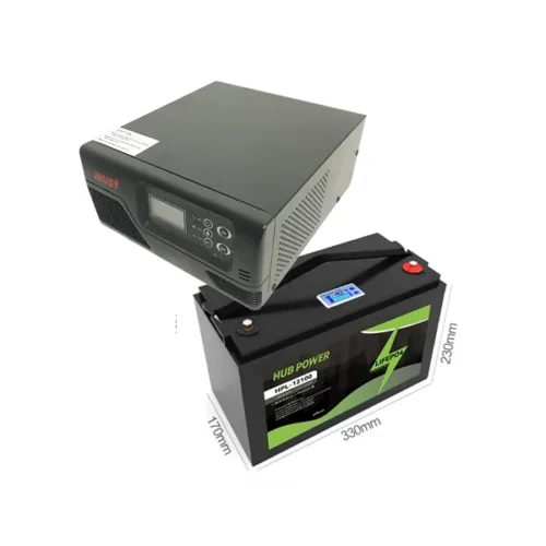 1 Комплект Безперебійного Живлення Must EP20-R600W 600Вт + LiFePO4 12.8В 100А