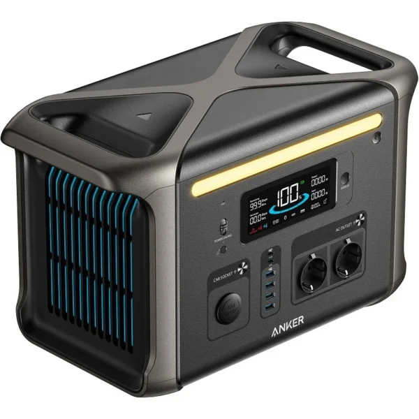 Зарядна станція ANKER Solix F1500, 1800 Вт, 1536 Вт/год (електростанція для дому, UPS, ДЖБ)